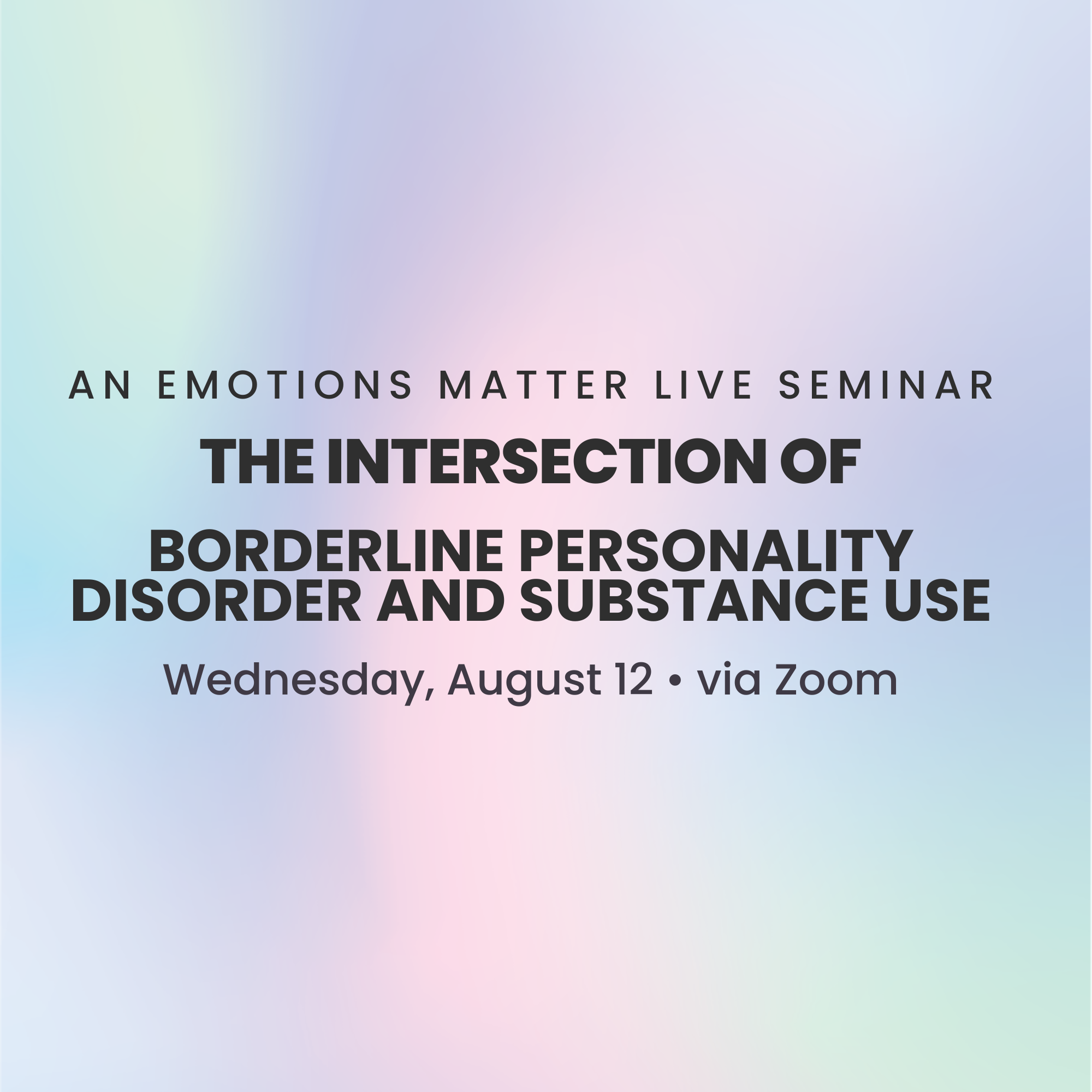 The Intersection of Borderline Personality Disorder and Substance Use - logo